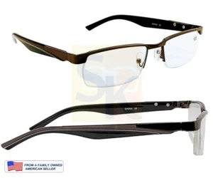 +1.25-3.00 Occhiali da lettura SEMI-rimless COLORI FREDDI! HOT UOMO DONNA UV PULITO - Foto 1 di 6