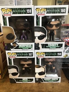 Lot Of 4 New Retired Funko Pop Movies Matrix Neo #157 #158 #159 #160 Vaulted - Picture 1 of 13