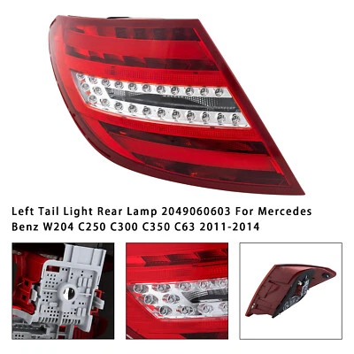 Left Tail Light Rear Lamp For Mercedes Benz W204 C250 C300 C350 C63 2011-14 A.U - Image 1 of 4