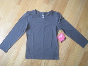 Girl DANSKIN DARK CHARCOAL GRAY ATHLETIC ACTIVE Shirt NWT 6 6X - Picture 1 of 5