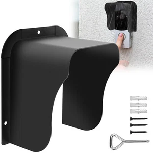 ring video doorbell rain cover metal sun shade shield hood three sided protect\の - Picture 1 of 11