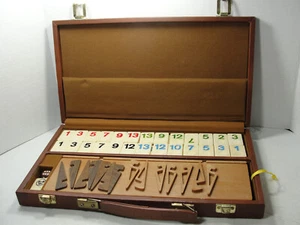 Vtg 1970s Rummy-O Rummikub Game No Instructions Faux Leather Carrying Case - Picture 1 of 6