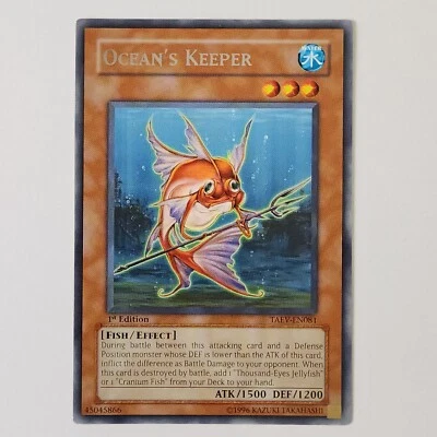 Ocean's Keeper - TAEV-EN081 - MP - Rare - 1st ed - Yugioh - Image 1 of 2