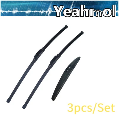 Yeahmol 26"17"14" Front Rear Wiper Blades Fit for 2019-2015 Subaru Legacy, 3pc - Image 1 of 4