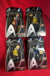 Menge 4 Star Trek Warp Collection 2009 Kirk Spock Sulu Kadett McCoy Neu im Karton - Bild 1 von 11