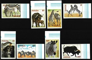 Ruanda - Zebras und Büffel Satz postfrisch 1984 Mi. 1283-1290 B (1) - Bild 1 von 1