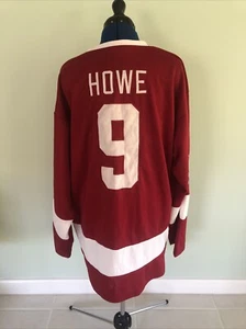 Camiseta vintage Gordie Howe #9 Detroit Red Wings roja y blanca talla XXL - Imagen 1 de 9