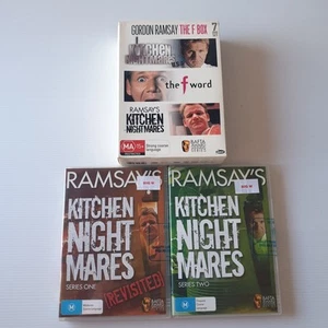 Gordon Ramsay Kitchen Nightmares DVD's PAL Region Free Brand New X 2 The F Word - Picture 1 of 8