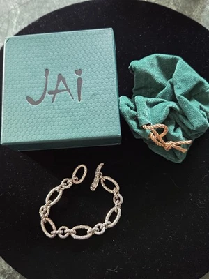 Precioso Brazalete Pesado John Hardy Jai Plata Esterlina Cocodrilo Texturizado Foto 1 de 4