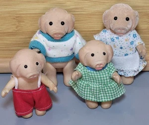 Sylvanian Barenwald Forest Families Maiale Grunt Family anni 80 vintage - Foto 1 di 16