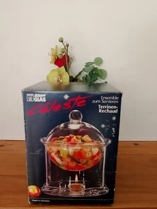 Vintage Jenaer Glas Servier-Rechaud Feuerzangenbowle Food Dome Hot Pot. Rare! - Picture 1 of 12