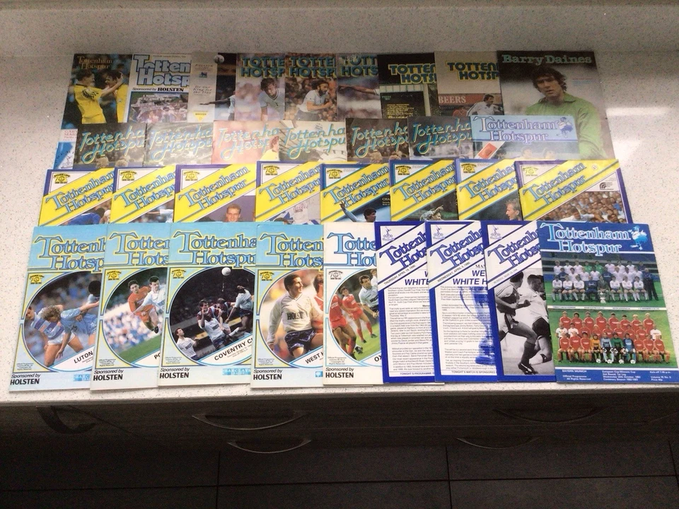 Collection of 33 Tottenham Hotspur Home Programmes - See Photo - CLEARANCE PRICE - Image 1 of 1
