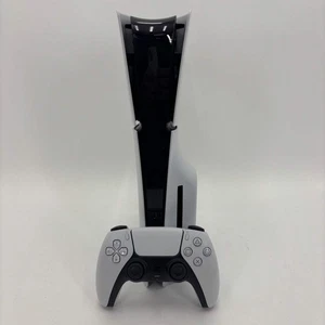 Sony PlayStation 5 Slim Disc Edition PS5 1TB White Gaming System CFI-2015 - Picture 1 of 16