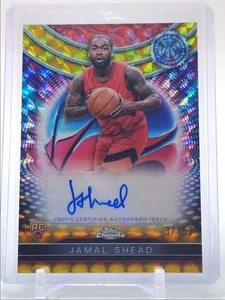 JAMAL SHEAD 2024-25 TOPPS CHROME CERTIFIED ROOKIE GOLD RC AUTO /50 Q4370 - Picture 1 of 2