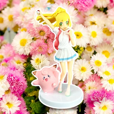 Lillie & Clefairy Anime Figure Model Display Statue Trainer Ex - 7 inches - Image 1 of 4
