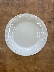 Gibson SHELL WHITE Dinner Plate 10 5/8" 1 raised 1 indented 1 ea 7 available - Picture 1 of 5