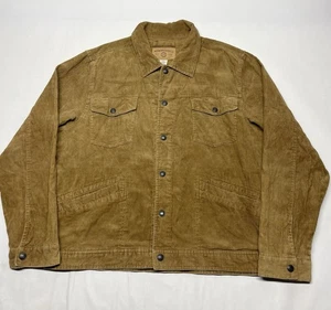 Aeropostale Brown Corduroy Trucker Jacket Mens XL Y2K 00s Grunge Workwear Rugged - Picture 1 of 24