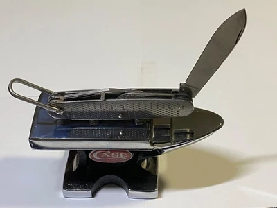 Case XX Gunmetal Horn Anvil - Knife Display With Magnets - (knife not included) - Image 1 of 4