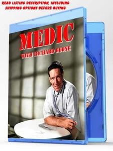 MEDIC RICHARD BOONE COMPLETE 56 REMASTERED TV SERIES EPISODES BLU-RAY (NOT DVD) - Picture 1 of 1