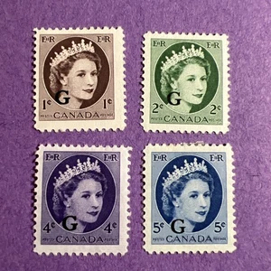 Canada 1955 - MH Scott O40-O44. Francobolli ufficiali. - Foto 1 di 2