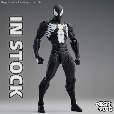 IN STOCK CT Toys Messtoys Symbiote Spider-Man Black Spider Action Figure Boxed s - Image 1 of 4