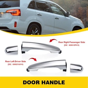 For 2011-2015 Outer Kia Sorento Door Handle Exterior Outer Rear Left Side 2pcs - Imagen 1 de 10