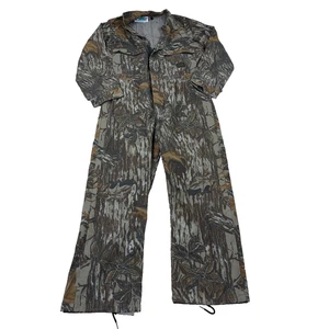 Vintage Liberty Realtree Camo Coveralls Mens Medium 38x30 Hunting Outdoors USA - Picture 1 of 15