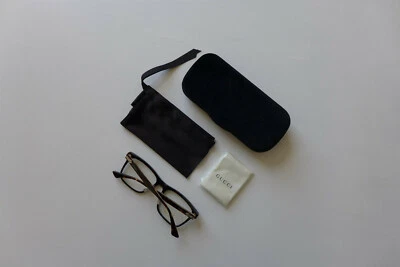 Gucci Square Optical Glasses in Dark Havana Acetate & Titanium - BNWB, RRP £485 - Image 1 of 4