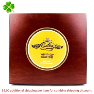 Caja de cigarros de madera vacía Villiger Cuéllar Caribe Churchill 8,5" x 7,75" x 2" - Imagen 1 de 12