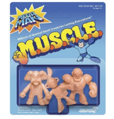 Super7 Mega Man M.U.S.C.L.E. - Doctor Wily - Cut Man - Guts Man Foto 1 de 4
