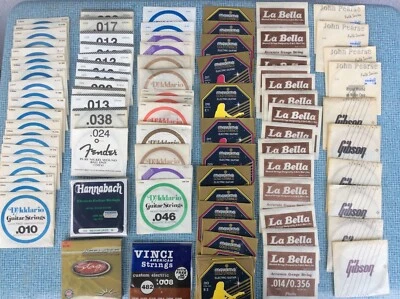 Interessantes großes Konvolut (200 Stück)  diverse Gitarrensaiten - Bild 1 von 4