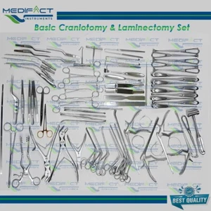 Basic Craniotomy & Laminectomy Surgical Orthopedic Spinal Instruments 78 Pcs Set - Picture 1 of 3