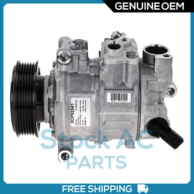 NOVO COMPRESSOR AC OEM 6SEU14C para 2009-14 Audi A4 A5 Q5 2.0L - OE# 8K0260805L - Imagem 1 de 4