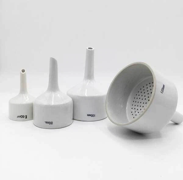 40mm - 200mm Ceramic Buchner Funnel Chemistry Lab Supplies Porcelain Funnels - Image 1 of 4