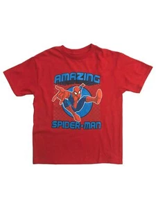 Marvel Comics Boys Red Amazing Spider-Man T-Shirt Spider Man Tee Shirt 6-7 - Picture 1 of 1