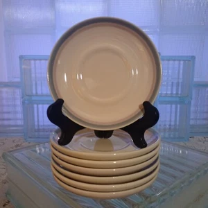 Vtg Pfaltzgraff 6 Inch Stoneware Aura Pink Blue Saucer Discontinued Whimsical - Picture 1 of 4