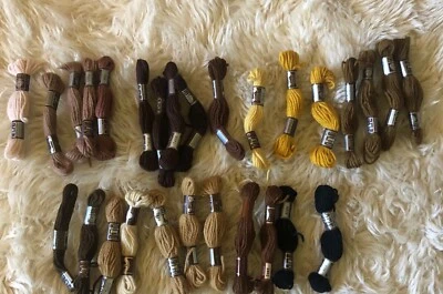 DMC Laine Colbert 25 Skeins Virgin Wool Yarn Lot Floss Crewel Needlepoint - Image 1 of 4