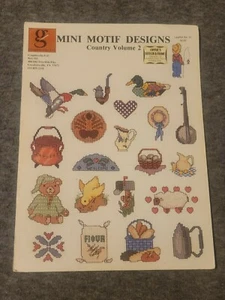 Mini Motif Designs Country Volume 2 1984 Graphworks ltd Leaflet #21 Cross Stitch - Picture 1 of 9
