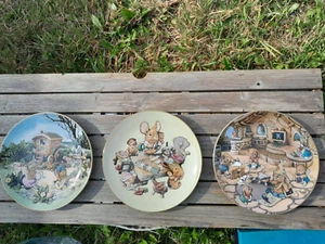 PENDELFIN ROYAL GRAFTON LIMITED EDITION COLLECTORS PLATES 3X