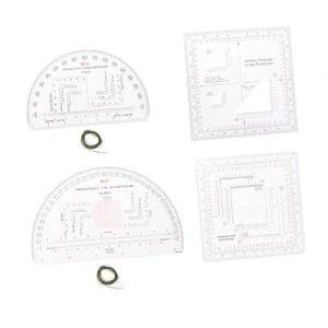 Land Navigation Protractor Drawing Ruler Coordinate Scale Coordinate Grid Reader - Picture 1 of 29
