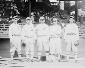 Eddie Collins Home Run Baker 8X10 Photo Baseball Philadelphia A's 1911 HOF #26 - Picture 1 of 1
