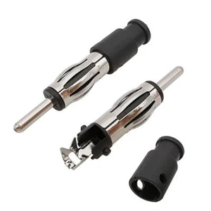 Male Antenna Plugs Repair Adapters Plastic Handle Connectors 2/5Pcs Car CD Radio - Picture 1 of 6