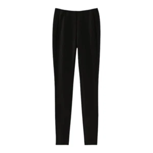 J. Jill Ponte Knit Mid-rise Leggings in Black Minimalist Casual Basic Women's XS - Picture 1 of 10