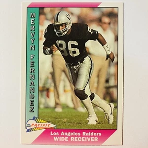 Mervyn Fernandez 1991 Pacific Football #231 NFL Los Angeles Raiders WR tc1 - Picture 1 of 2