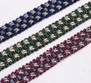 12 Yards / 9 Colors / ALEXIS Tape Gimp Ribbon Trim - Picture 1 of 27