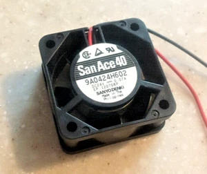 2pc 24v Cooling Fan Sanyo SanAce40 9A0424H602 DC24V 0.07A 2-Wire - Picture 1 of 7