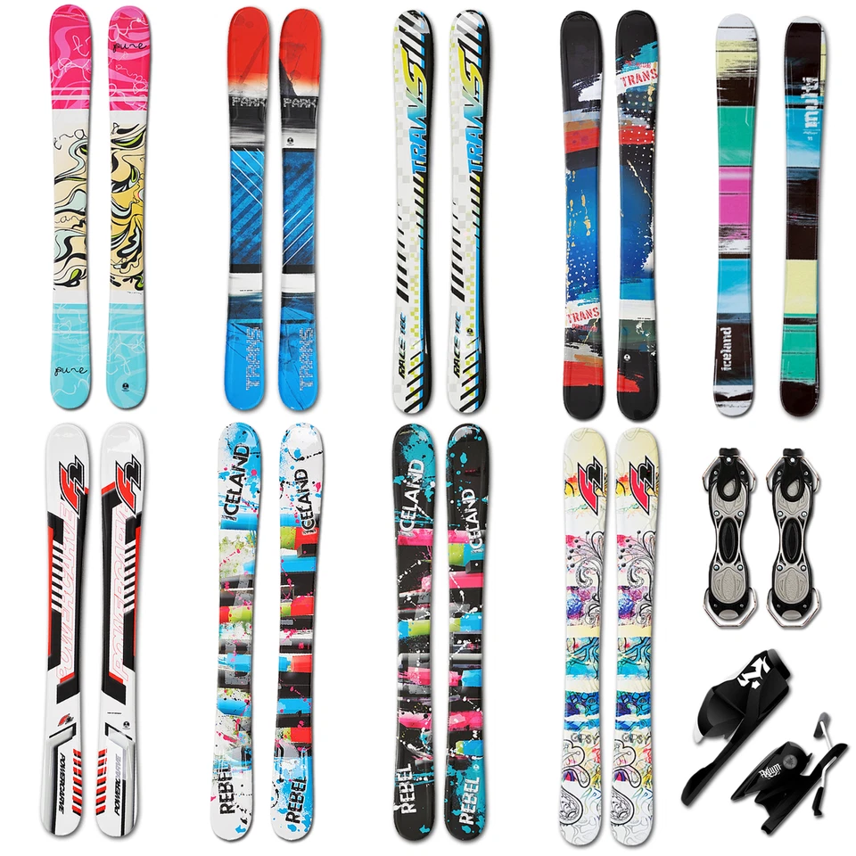TRANS/ ICELAND /F2 SNOWBLADES 99 CM KURZSKI FUNSKI FUNCARVER + SICHERHEITSBINDUNG O. BÜGELBINDUNG