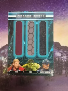 2015 Age of Ultron AVENGERS LOCKER Triple Actor Costume Swatch Patch AL3-CHT - Picture 1 of 1