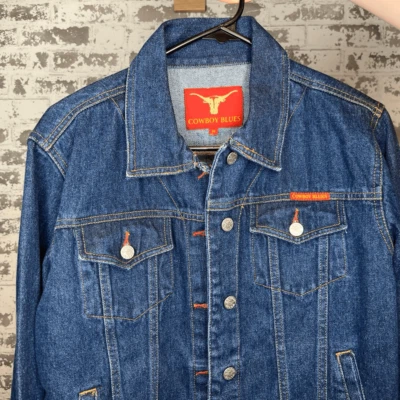 Cowboy blues | women dark wash denim jean jacket - Image 1 of 4