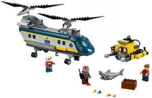 Lego: Sets: Town: City: Deep Sea Explorers: 60093-1 DEEP SEA HELICOPTER (2015) - Picture 1 of 4